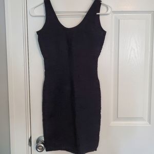 Sz Sm bodycon black dress